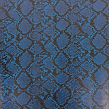 Faux Leather Vinyl Fabric Caicos Snake Skin