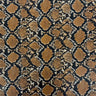 1 Yard Caicos Snake Skin Faux Leather Vinyl Fabric 100% PVC
