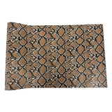 Caicos Snake Skin Faux Leather Vinyl Fabric - Snake Skin Pattern, 54" Width (1 Yard)