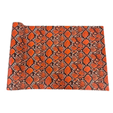 Caicos Snake Skin Faux Leather Vinyl Fabric - Snake Skin Pattern, 54" Width (1 Yard)