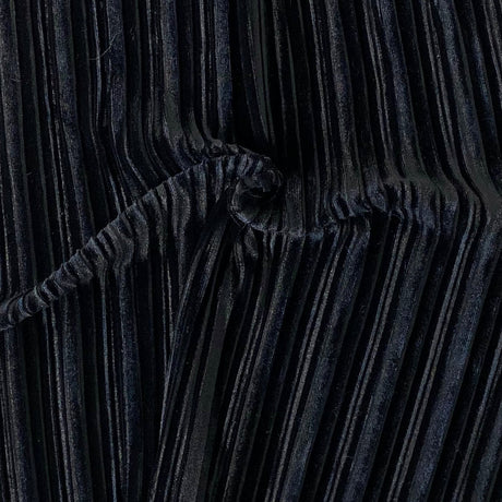 Pleated Stretch Velvet Spandex Fabric - 4-Way Stretch, 58" Width (1 Yard)