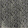 Caicos Snake Skin Faux Leather Vinyl Fabric - Snake Skin Pattern, 54" Width (1 Yard)