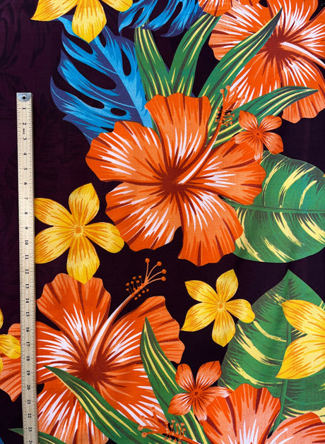 Polyester Tropical Garden Sarong