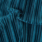Pleated Stretch Velvet Spandex Fabric - 4-Way Stretch, 58" Width (1 Yard)