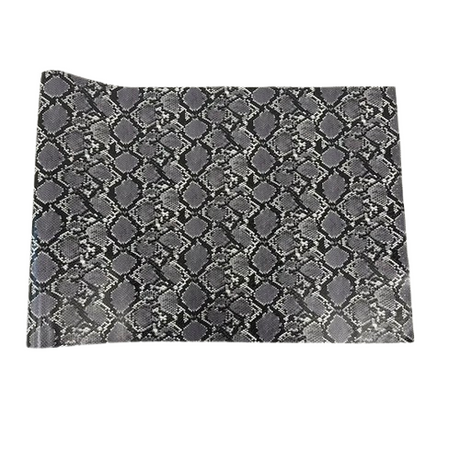 Caicos Snake Skin Faux Leather Vinyl Fabric - Snake Skin Pattern, 54" Width (1 Yard)