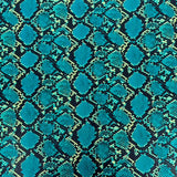 Caicos Snake Skin Faux Leather Vinyl Fabric - Snake Skin Pattern, 54" Width (1 Yard)