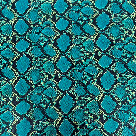Faux Leather Vinyl Fabric Caicos Snake Skin