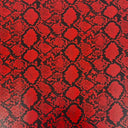 Snake Skin Faux Leather Vinyl Fabric Caicos Style, 54” Wide, Felt Backing for Handbags, Crafts & Décor