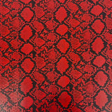 1 Yard Caicos Snake Skin Faux Leather Vinyl Fabric 100% PVC