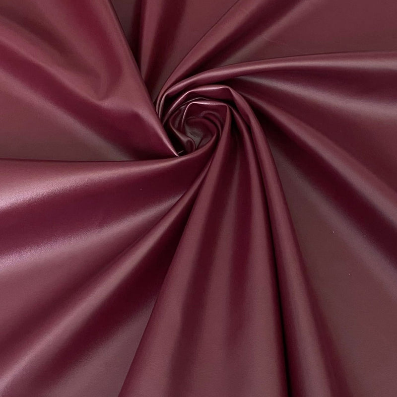 Burgundy Stretch Faux Leather