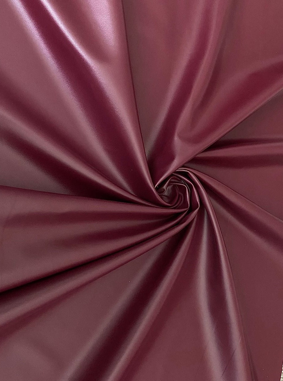 Burgundy Stretch Faux Leather