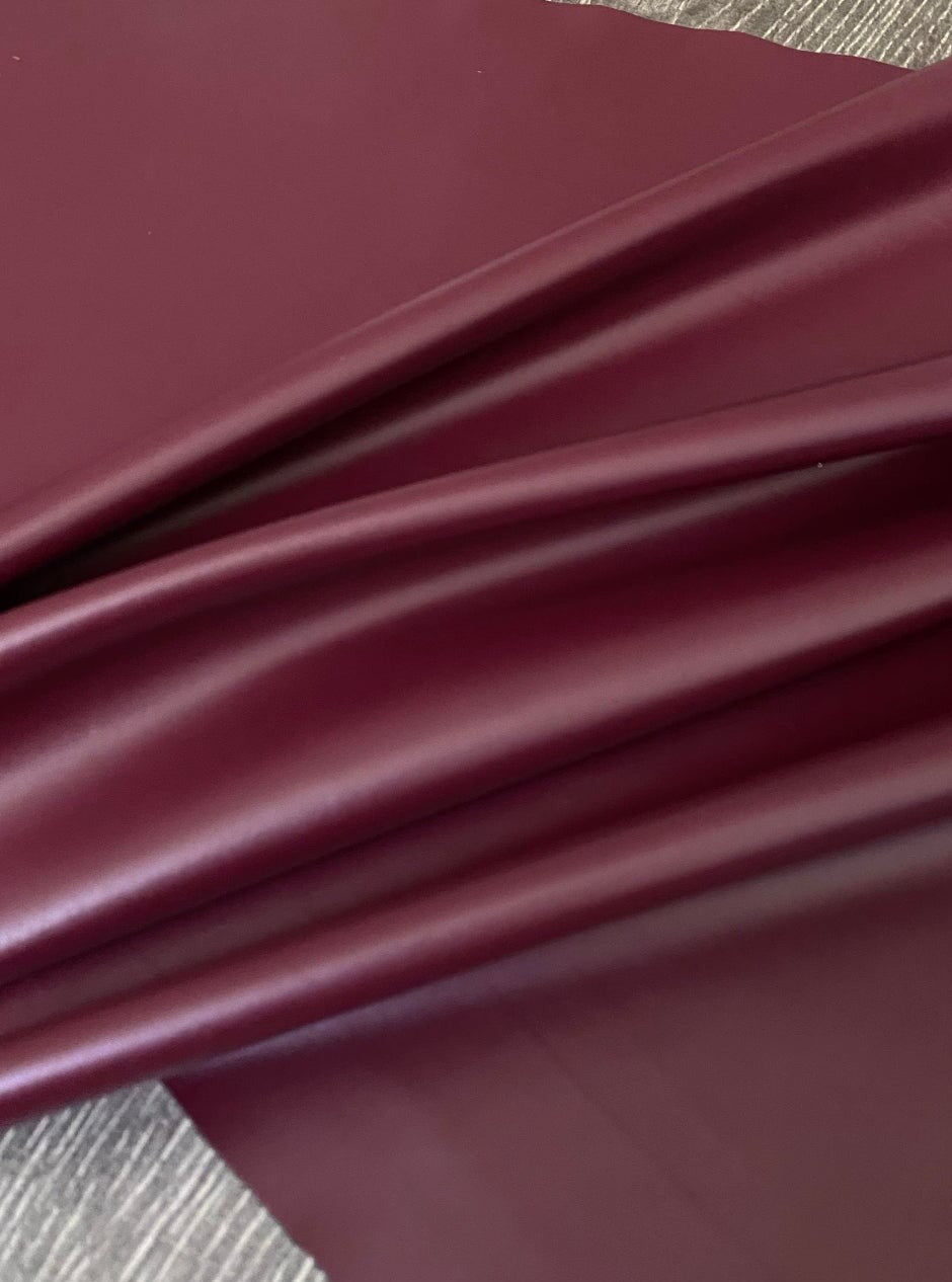 Burgundy Stretch Faux Leather