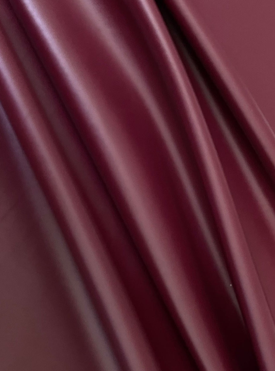 Burgundy Stretch Faux Leather