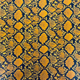 Faux Leather Vinyl Fabric Caicos Snake Skin