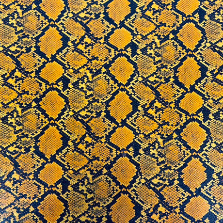 Faux Leather Vinyl Fabric Caicos Snake Skin