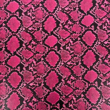 Caicos Snake Skin Faux Leather Vinyl Fabric - Snake Skin Pattern, 54" Width (1 Yard)