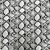 1 Yard Caicos Snake Skin Faux Leather Vinyl Fabric 100% PVC