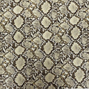 Caicos Snake Skin Faux Leather Vinyl Fabric - Snake Skin Pattern, 54" Width (1 Yard)
