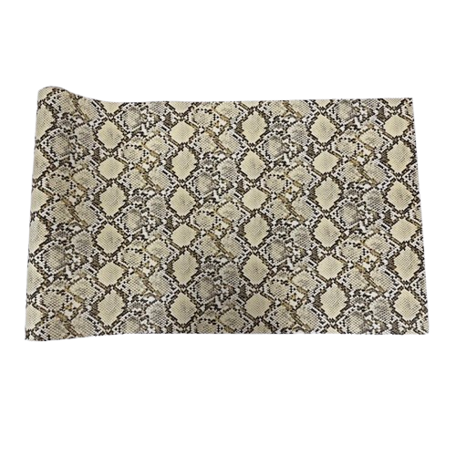 Caicos Snake Skin Faux Leather Vinyl Fabric - Snake Skin Pattern, 54" Width (1 Yard)