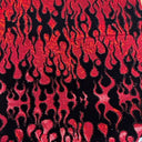Nylon Spandex Hologram Flame Fabric 60"