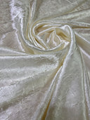 Ivory Crinkle Satin