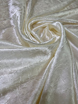 Ivory Crinkle Satin