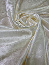Ivory Crinkle Satin