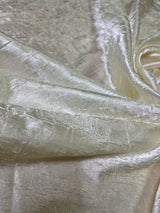 Ivory Crinkle Satin