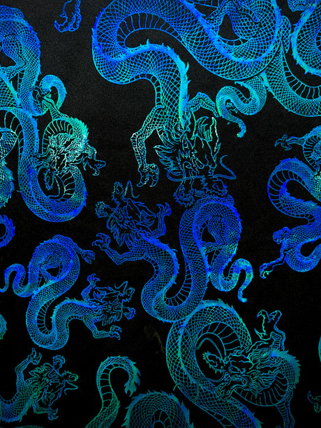 Dragon Empire Poly Spandex Foil Fabric - Shiny Reflective Holographic, 58"/60" Wide
