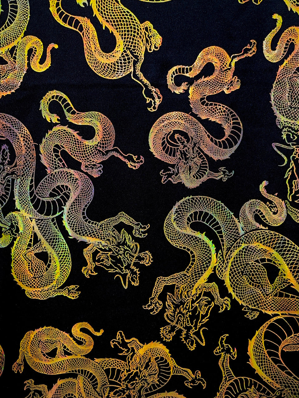 Dragon Empire Poly Spandex Foil Fabric - Shiny Reflective Holographic, 58"/60" Wide