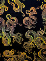 Dragon Empire Poly Spandex Foil Fabric - Shiny Reflective Holographic, 58"/60" Wide