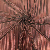 Metallic Pleated Foil Spandex Fabric - Fuchsia, 58" Width (1 Yard)