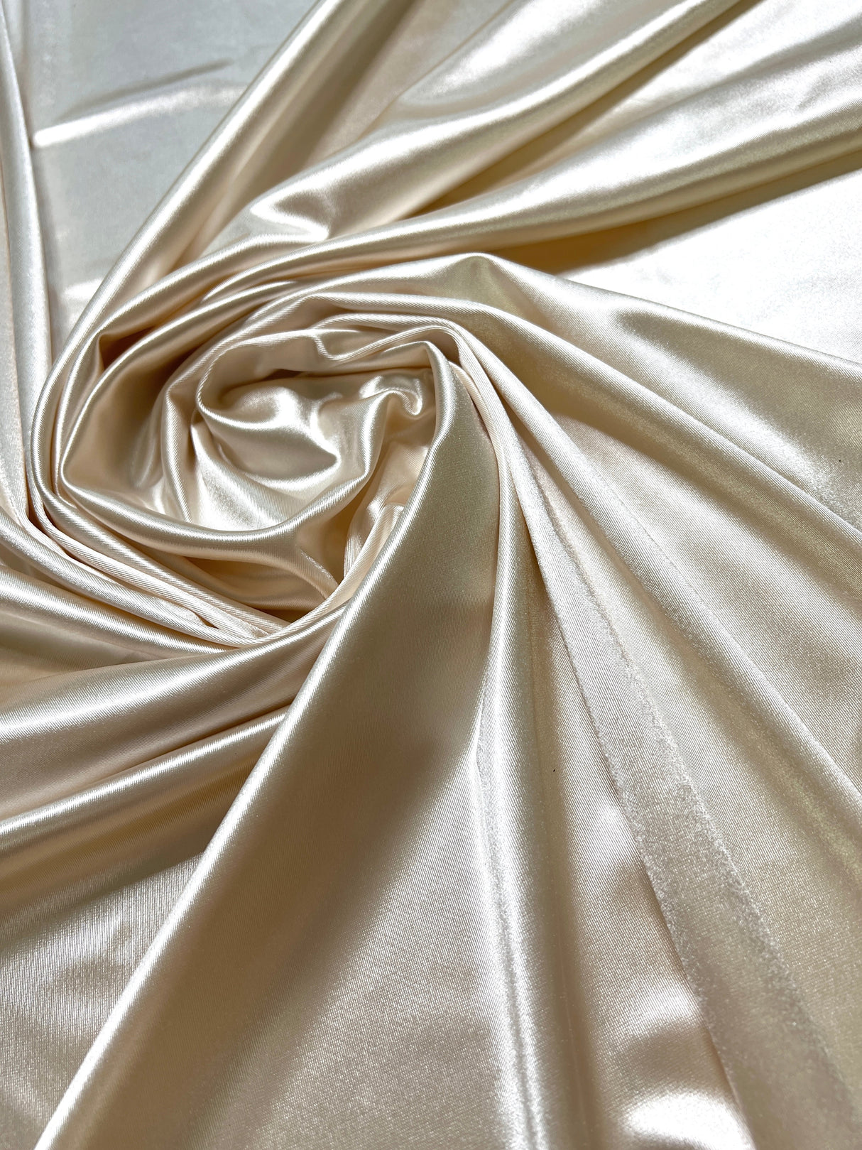 Ivory Shiny Nylon Spandex