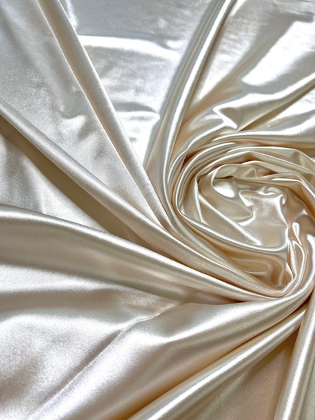 Ivory Shiny Nylon Spandex
