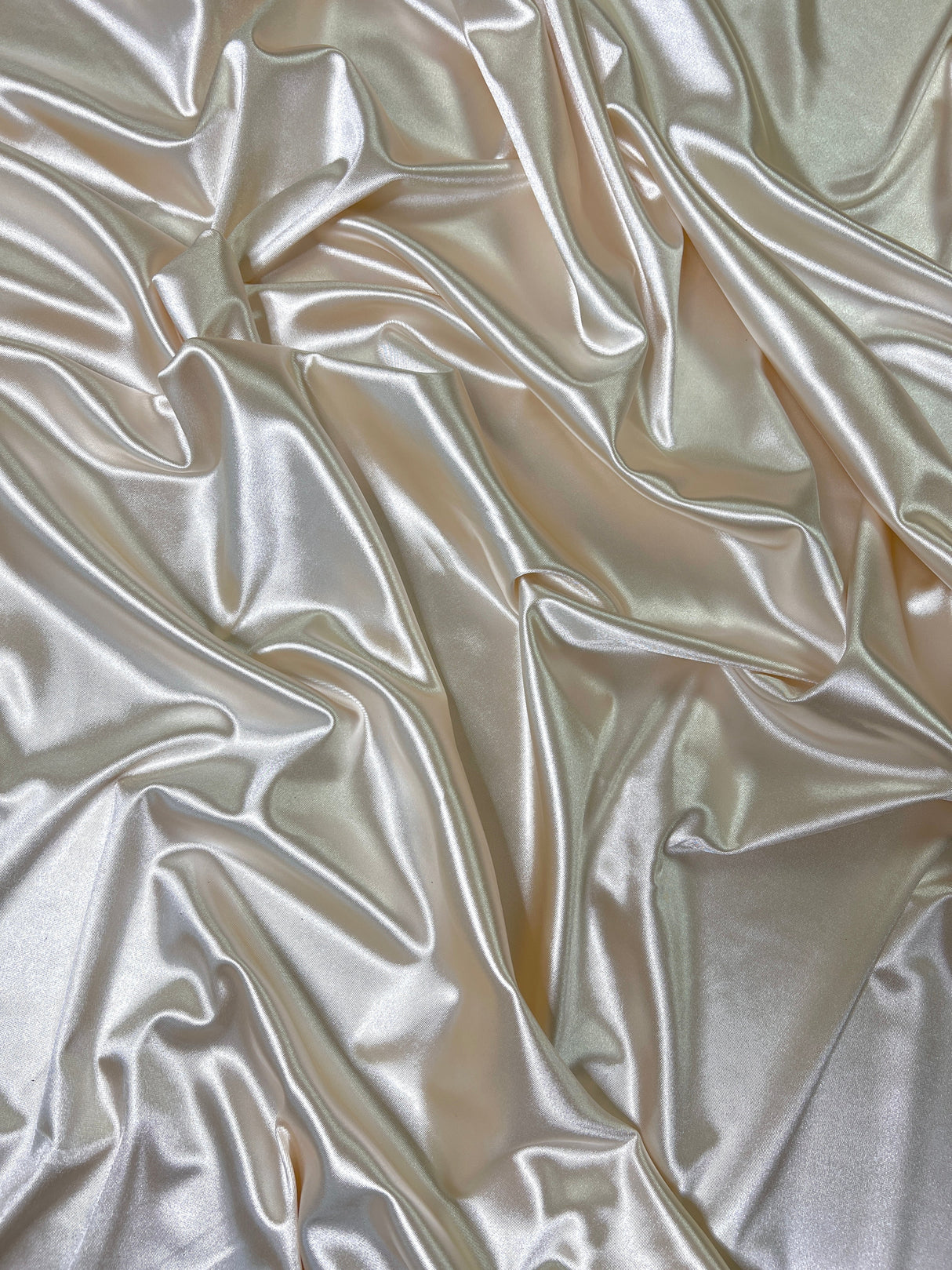 Ivory Shiny Nylon Spandex
