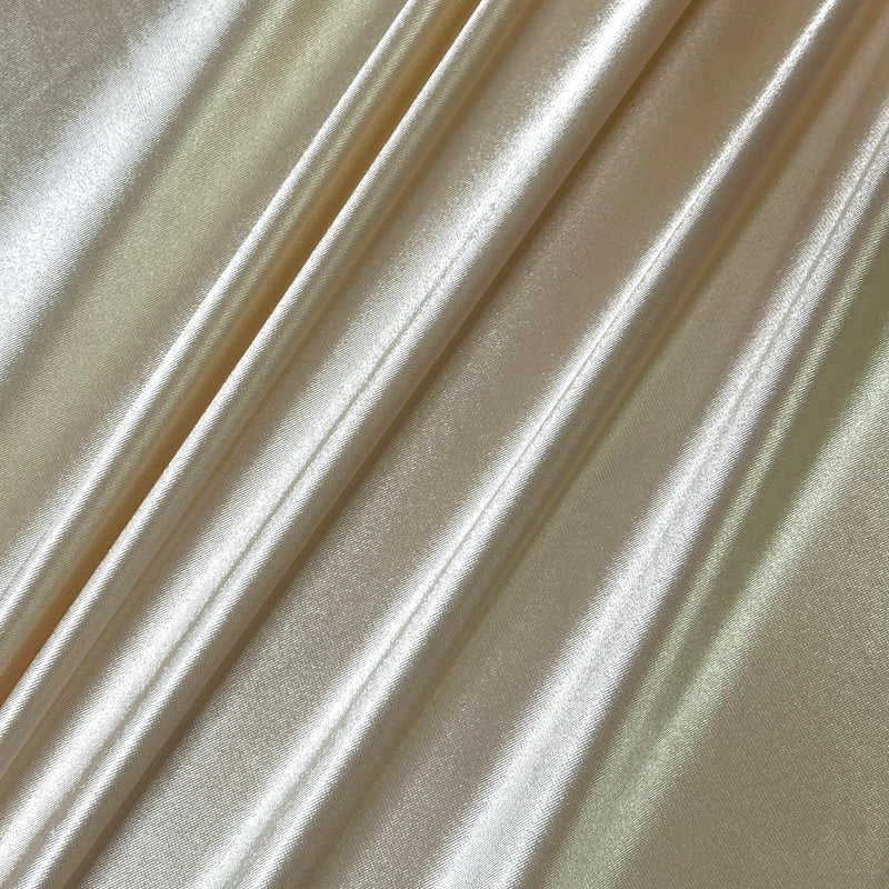 Ivory Shiny Nylon Spandex