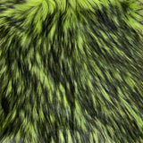 Husky Print Long Pile Shaggy Faux Fur Fabric - 50 Percent Acrylic 50 Percent Polyester Fabric, Husky Print, 60" Width, 2" Pile Length (1 Yard)