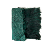 Husky Print Long Pile Shaggy Faux Fur Fabric - 50 Percent Acrylic 50 Percent Polyester Fabric, Husky Print, 60" Width, 2" Pile Length (1 Yard)