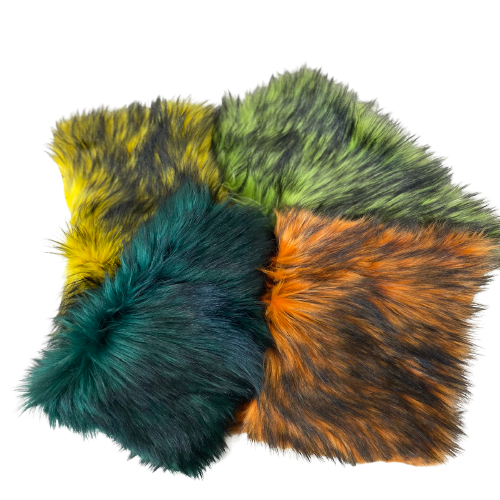 Faux Fur Fabric Husky Print Long Pile Shaggy