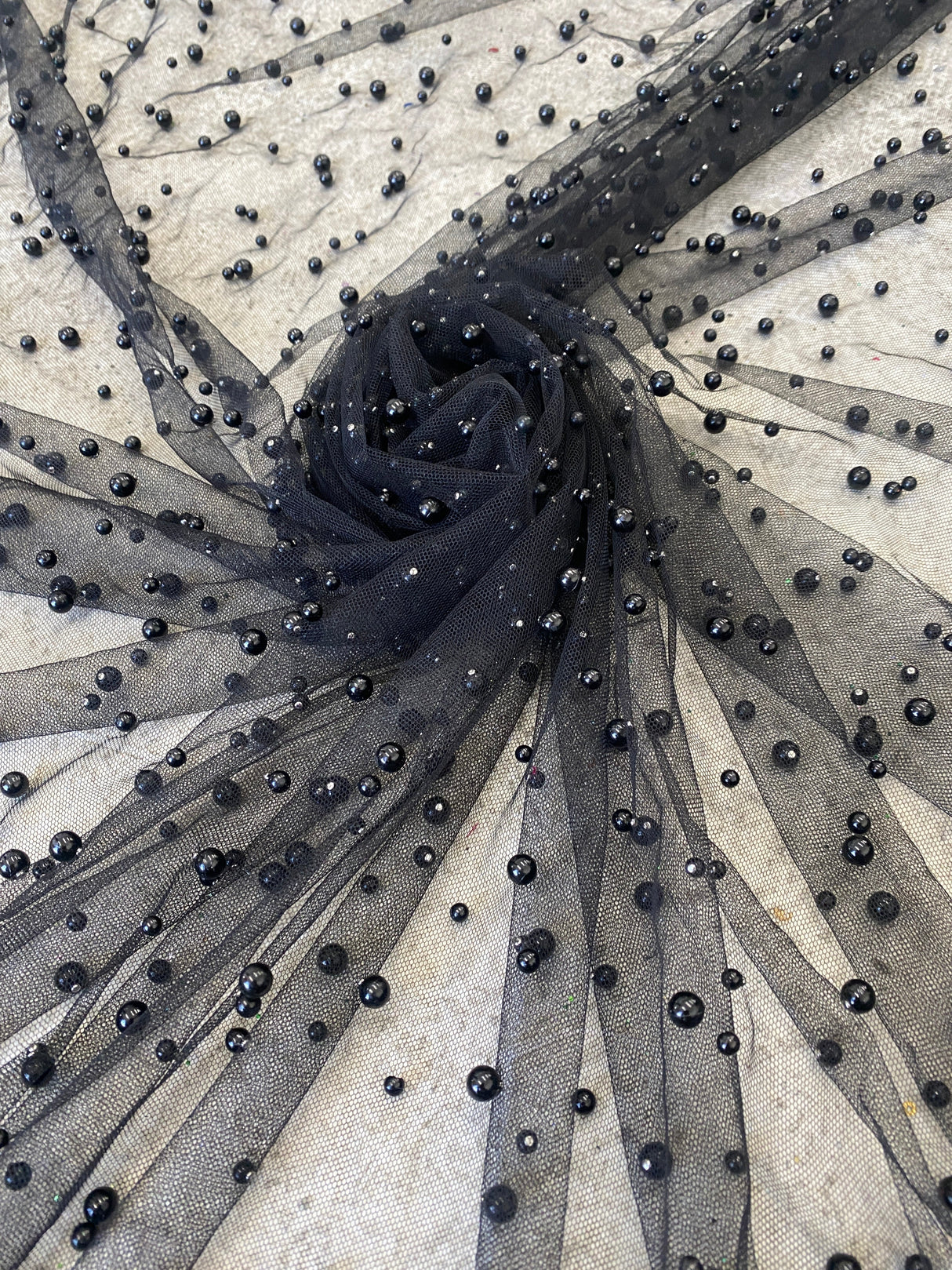 Pearl Tulle Black