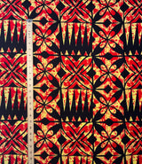 Cotton Light Barkcloth Traditional Tapa Design Fabric