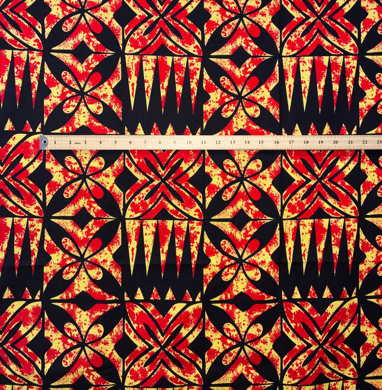 Cotton Light Barkcloth Traditional Tapa Design Fabric