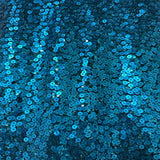 Polyester Mesh Ombre Sequin Fabric Blue Silver 60"
