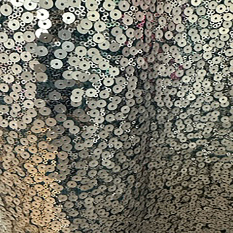 Polyester Mesh Ombre Sequin Fabric Blue Silver 60"