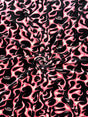Pink Flame Printed Velvet Fabric - Pink Flame Print, 58" Width (1 Yard)