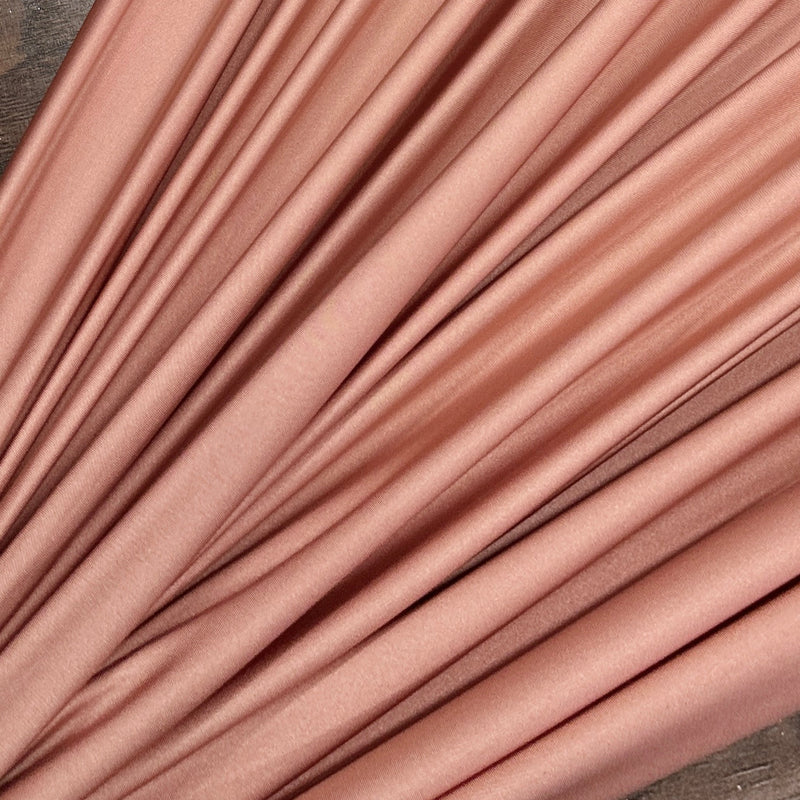 Shiny Yoga Spandex Dusty Rose