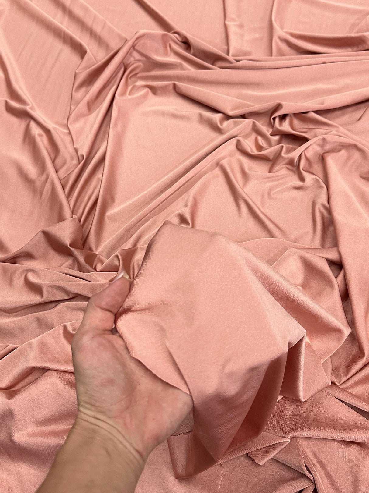 Shiny Yoga Spandex Dusty Rose
