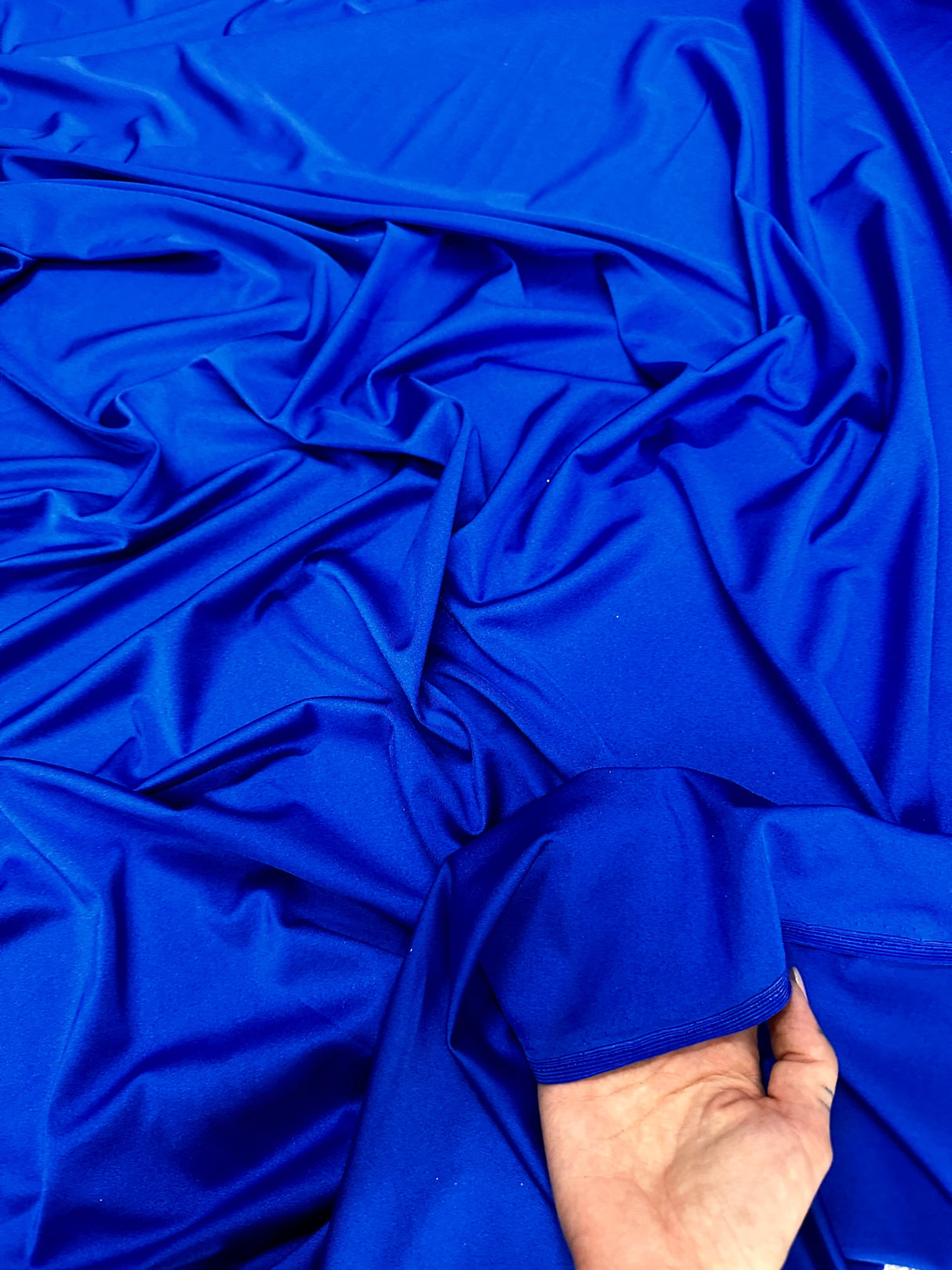 Shiny Royal Blue Yoga Spandex