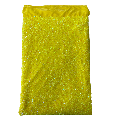 Sequins Embroidered Stretch Velvet Rodeo Fabric - 100 Percent Polyester Fabric, 2-Way Stretch, 60" Width, Sequins 54" Width, Multiple Colors (1 Yard)