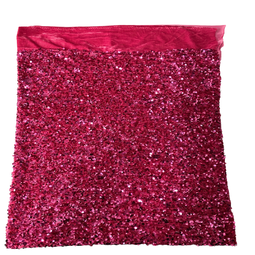 Sequins Embroidered Stretch Velvet Rodeo Fabric - 100 Percent Polyester Fabric, 2-Way Stretch, 60" Width, Sequins 54" Width, Multiple Colors (1 Yard)
